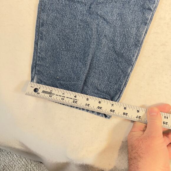 L.L. Bean Flannel Lined Jeans Woman 12 Reg Relaxed Fit W32 L30 100% Cotton COLD - Picture 6 of 15
